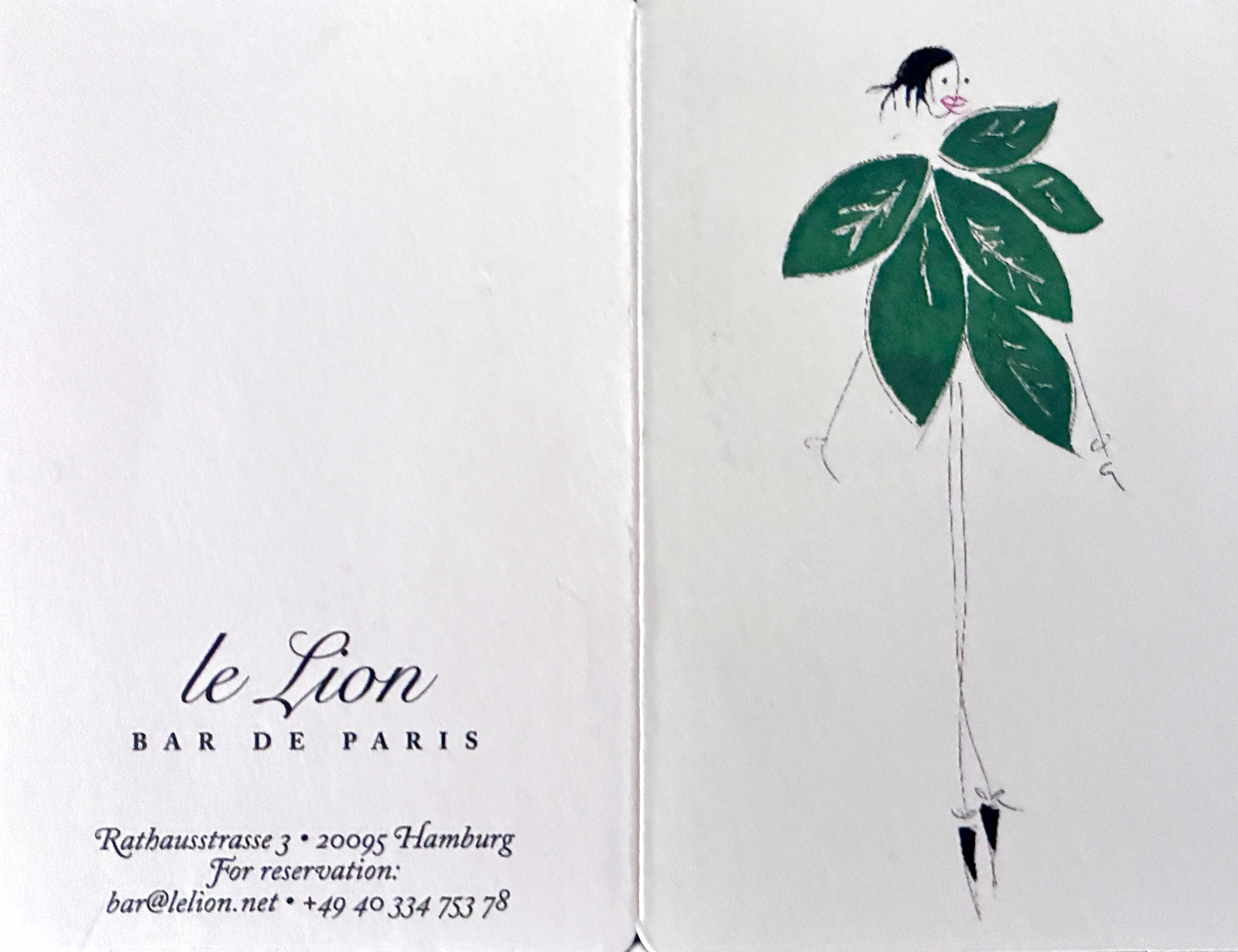 "Miss Basil" 25 Euro,- Mehrzweck Gutscheinkarte "LE LION - the cradle of the Gin Basil Smash"