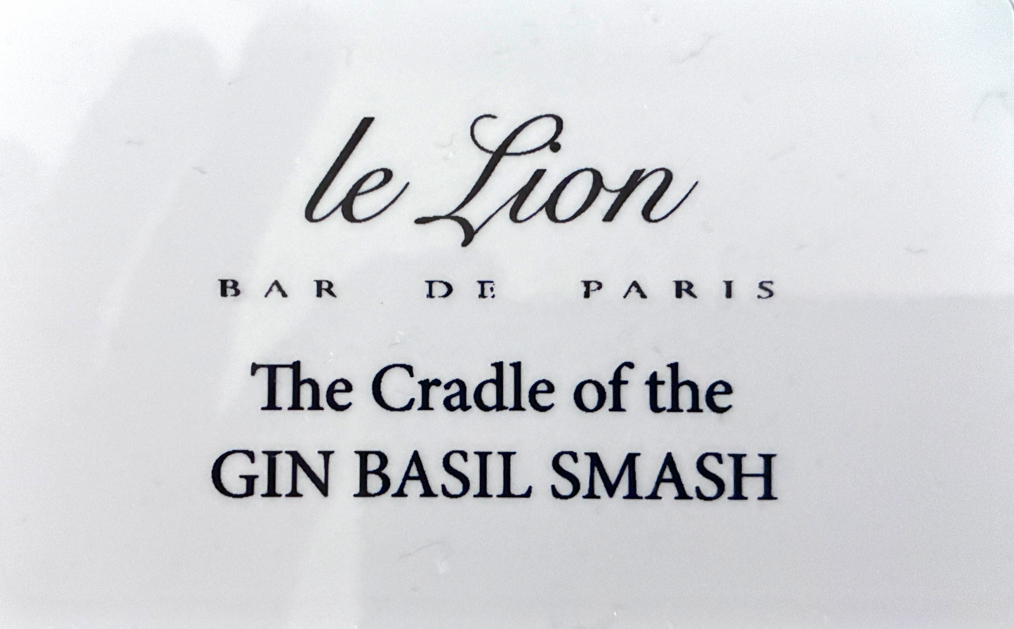 "Miss Basil" 25 Euro,- Mehrzweck Gutscheinkarte "LE LION - the cradle of the Gin Basil Smash"